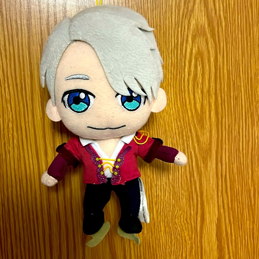 Yuri On Ice Anime Plush Victor Doll Gray Hair 8" Great Eastern Entertainment